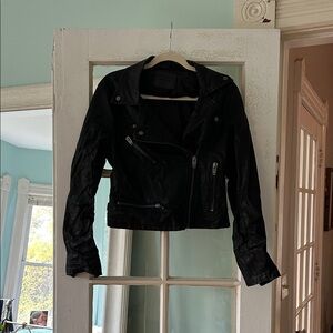 Women's Black Leather Jacket